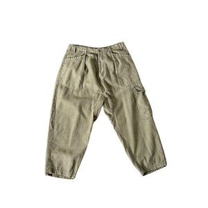 Free People Patch Pocket Harem Pants Green Size Large